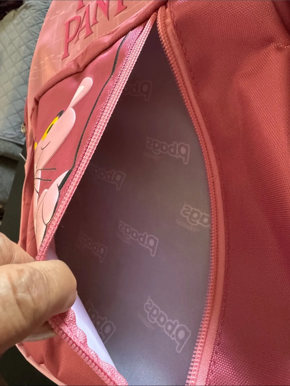 Vintage Pink Panther Backpack Pbags by Pininfarina pink Y2K rare